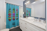 Pineapple Slices Shower Curtains